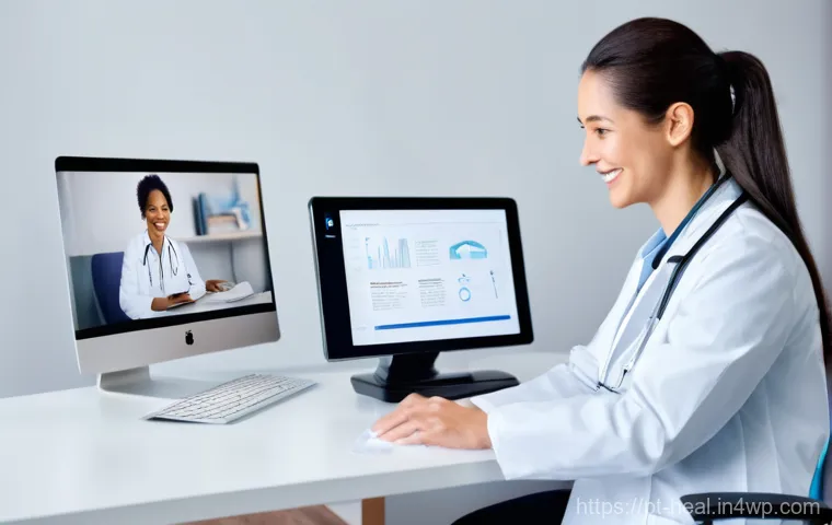 의료 인력의 기술 교육 필요성 - **Prompt:** A diverse team of healthcare professionals—a male doctor in a crisp white coat, a female...