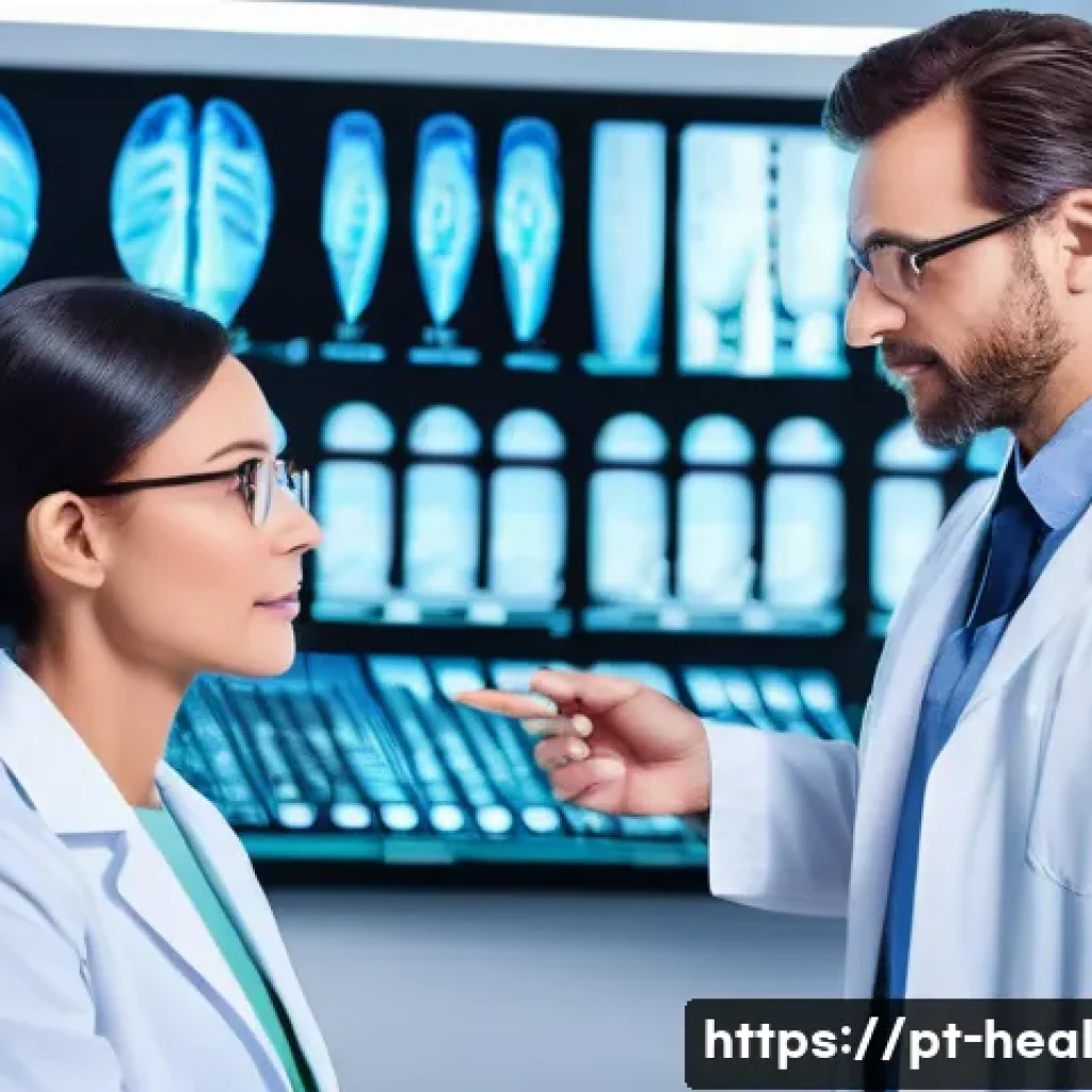 차세대 의료 기술의 투자 기회 - **Prompt: Personalized Genomic Healthcare Consultation**
"A bright, futuristic clinic setting wi...
